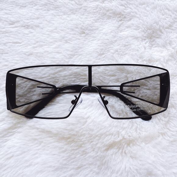 Stylens Accessories - Sandy Clear Black Wrap-Around Sunglasses
